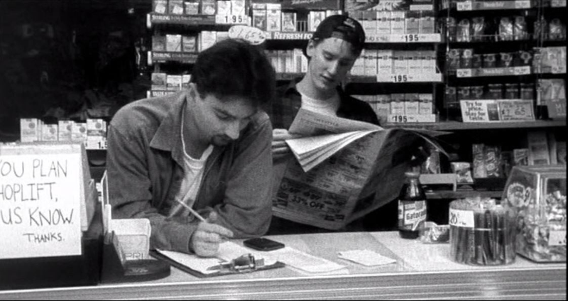 Clerks (above) and its sequel (below)